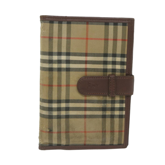 BURBERRY Nova Check Agenda Day Planner Cover Nylon Canvas Beige Auth hk1000 - Picture 13 of 16